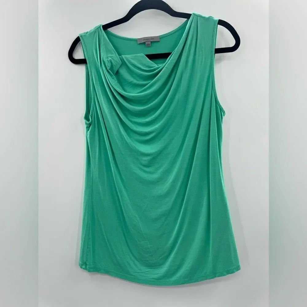 3For$20 Classiques Entier Green Waterfalll Sleeve Less Top Size Smalll